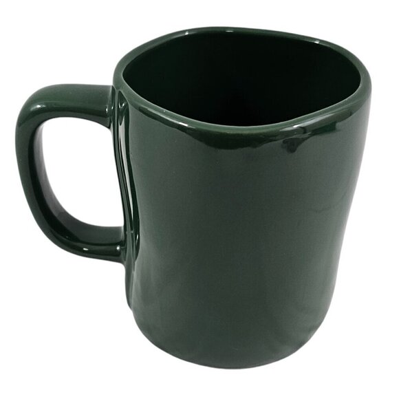 Rae Dunn Magenta CUP OF CHEER Green 20 Oz Ceramic Coffee Tea Mug Cup - Picture 2 of 16